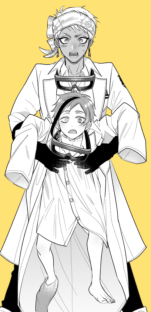 floyd leech and kalim al-asim (twisted wonderland) drawn by shinozaki_kyouko