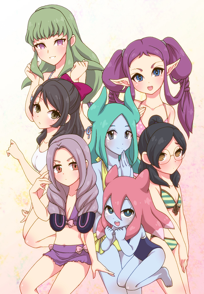 selen melville and amanda turner (inazuma eleven and 2 more) drawn by maron_(quintet_colors)