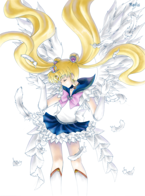 tsukino usagi, sailor moon, and princess sailor moon (bishoujo senshi sailor moon and 1 more) drawn by nefis
