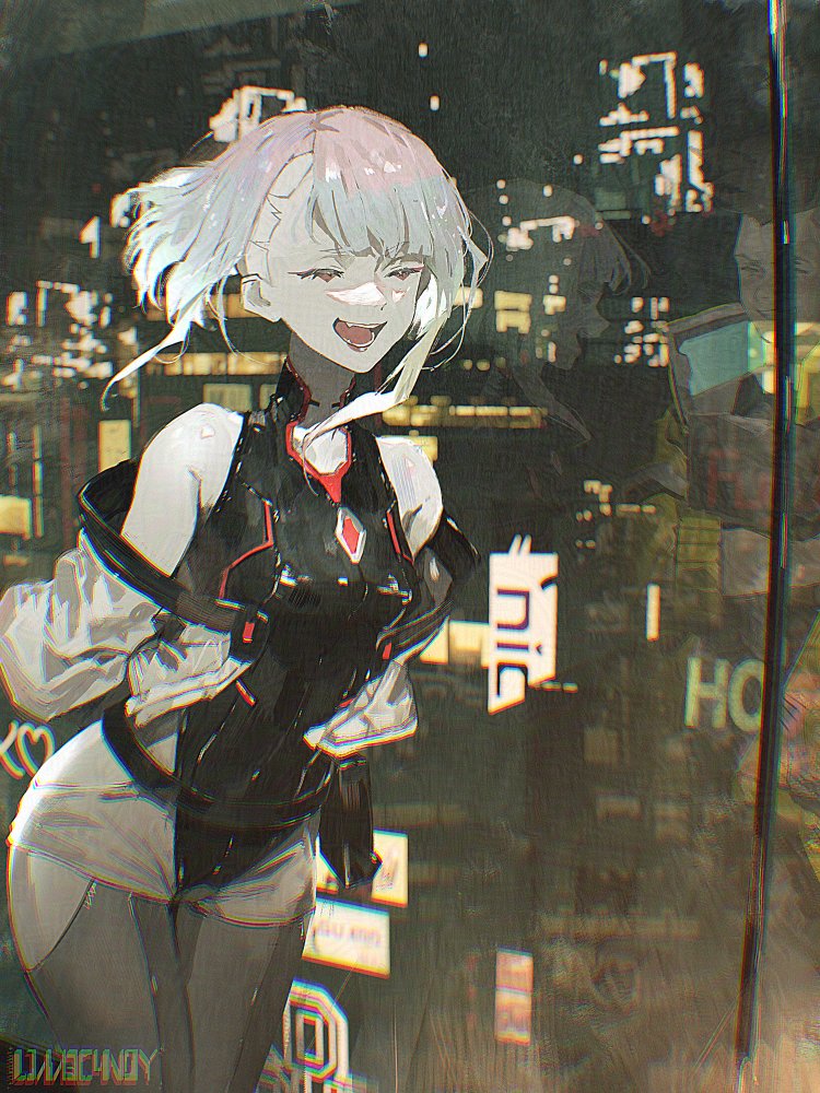 lucy (cyberpunk and 1 more) drawn by l1m3candy