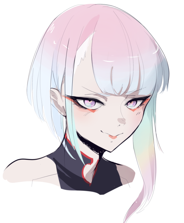 lucy (cyberpunk and 1 more) drawn by miaru
