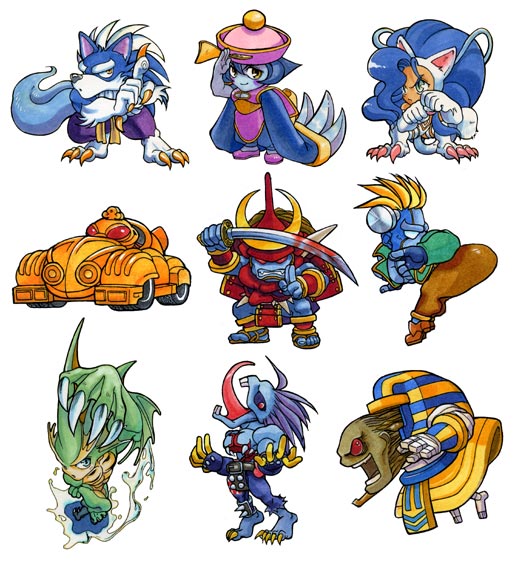 felicia, hsien-ko, jon talbain, lord raptor, rikuo, and 4 more (darkstalkers)
