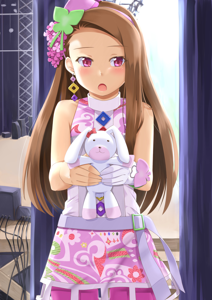 minase iori and usa-chan (idolmaster and 1 more) drawn by miri_(ago550421)