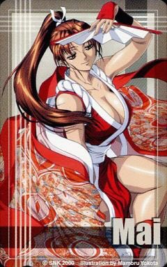 shiranui mai (the king of fighters and 1 more) drawn by yokota_mamoru