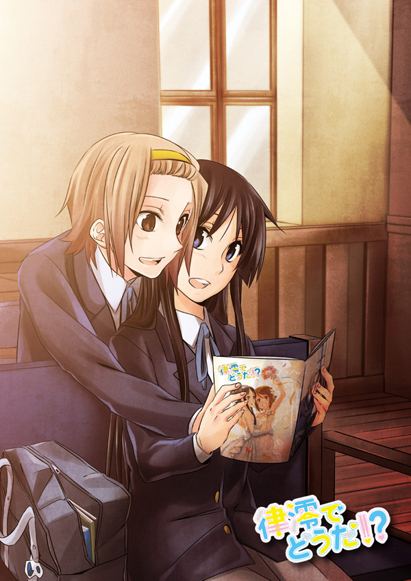 akiyama mio and tainaka ritsu (k-on!) drawn by sora_(sky_s04)