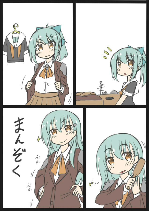 suzuya and yuubari (kantai collection) drawn by hoso_miyuki