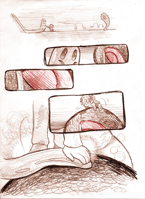 madotsuki, kyukkyu-kun, and kasei-san (yume nikki) drawn by ashida