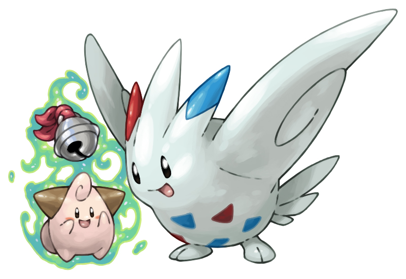 togekiss and cleffa (pokemon) drawn by pearl7