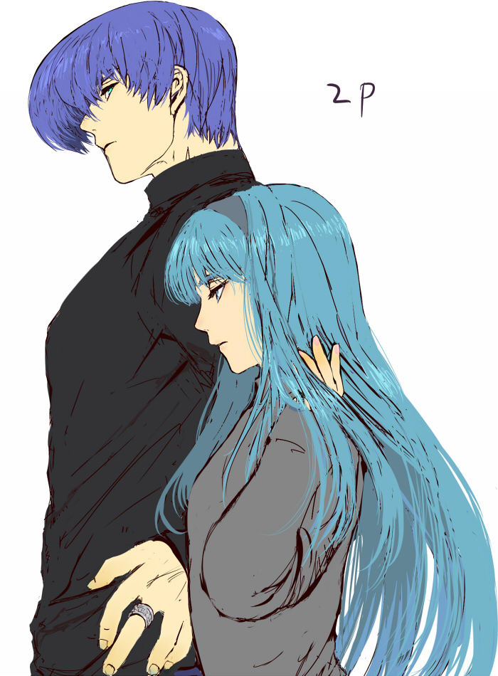 tohno akiha and yagami iori (the king of fighters and 1 more) drawn by tarakoutibiru