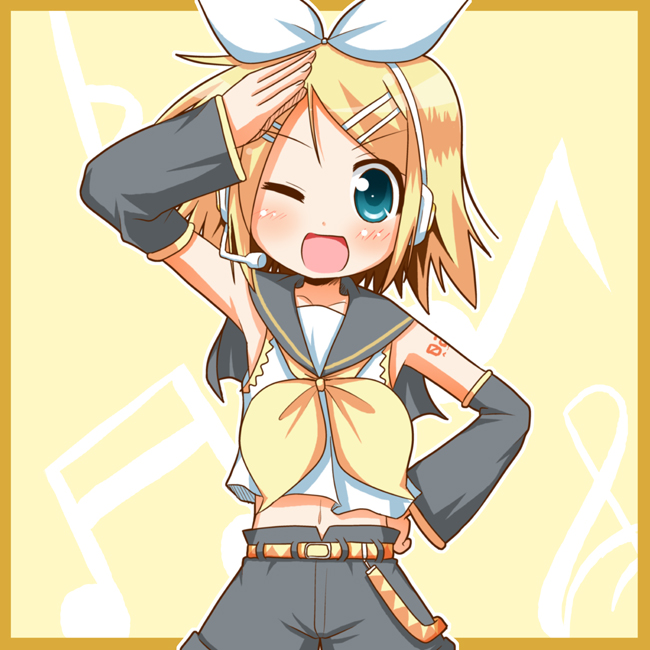 kagamine rin (vocaloid) drawn by minami_(colorful_palette)