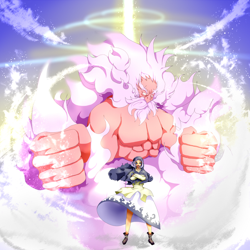 kumoi ichirin and unzan (touhou) drawn by potato_pot
