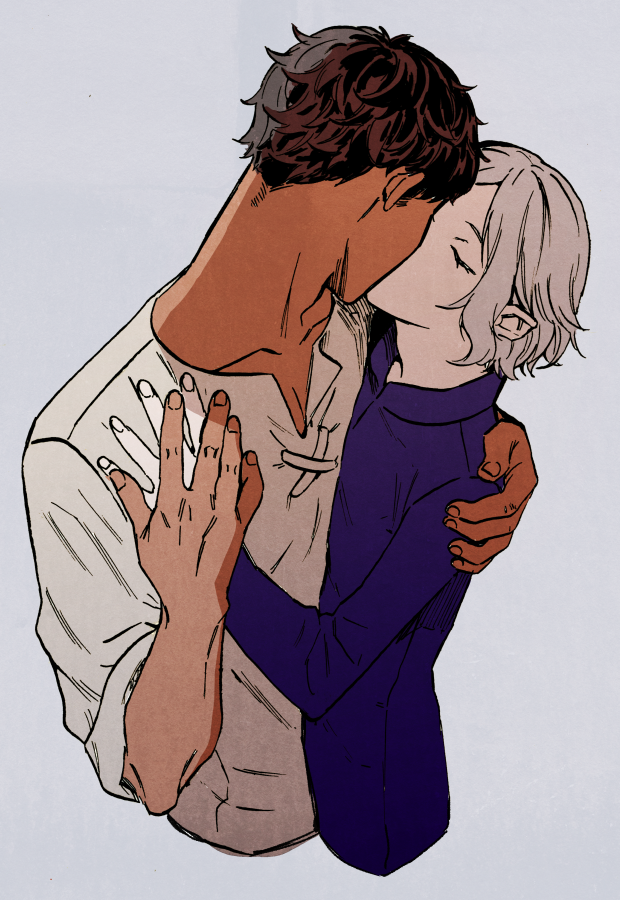 mithrun and kabru (dungeon meshi) drawn by kabe_piko