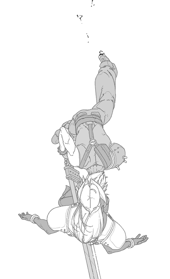 cloud strife and sephiroth (final fantasy and 1 more) drawn by dimo