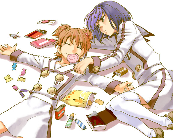 tsukishima minori and hoshikawa kurea (hayate x blade) drawn by mori_(unknown.)