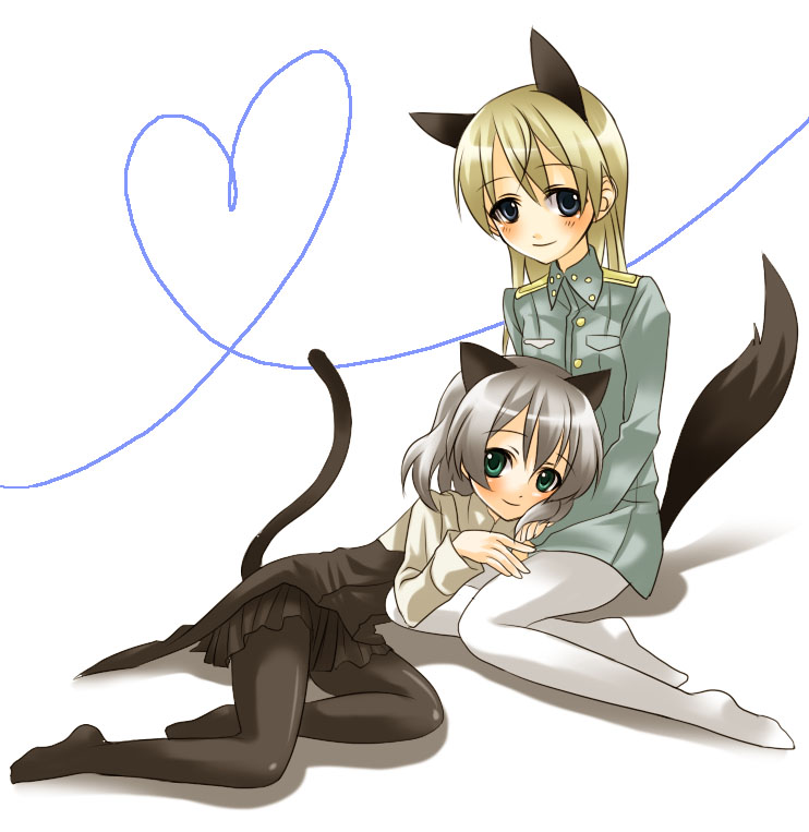 sanya v. litvyak and eila ilmatar juutilainen (world witches series and 1 more) drawn by spica_(clover4)