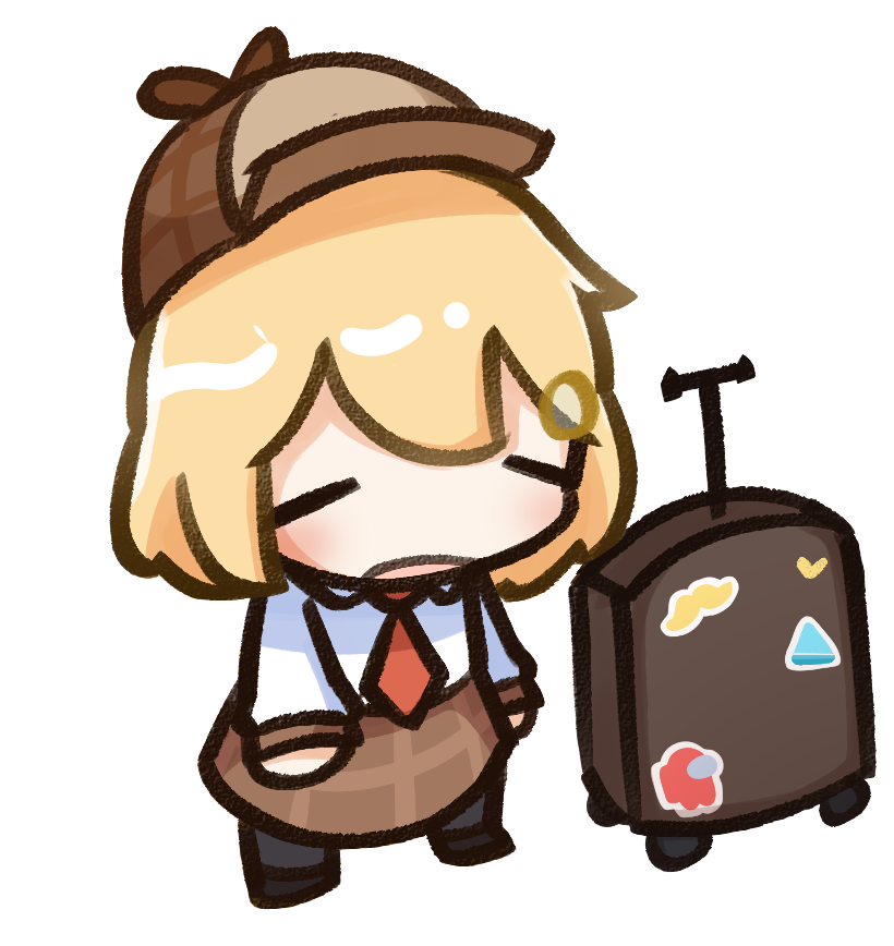 watson amelia (hololive and 2 more) drawn by moon_ldl