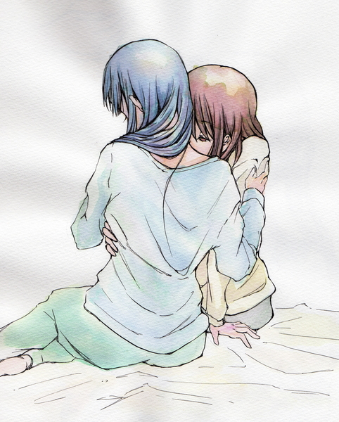 akiyama mio and hirasawa yui (k-on!) drawn by samuroku