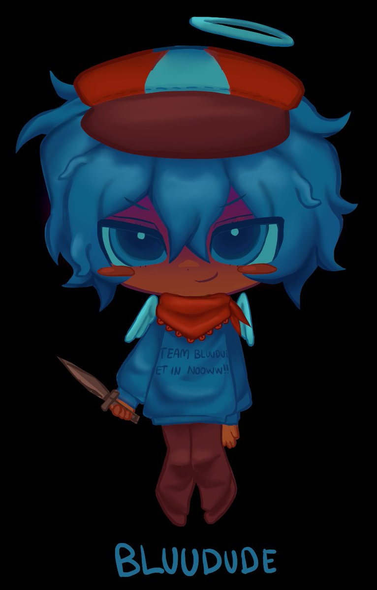 bluudude (roblox and 1 more) drawn by fuziyams