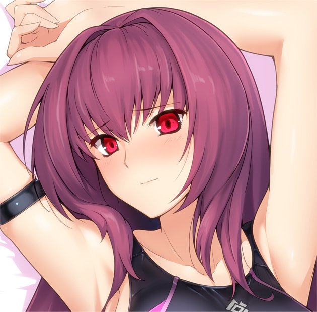 scathach (fate and 1 more) drawn by halcon