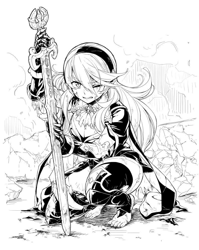 female corrin (fire emblem and 1 more) drawn by hiyori_(rindou66)