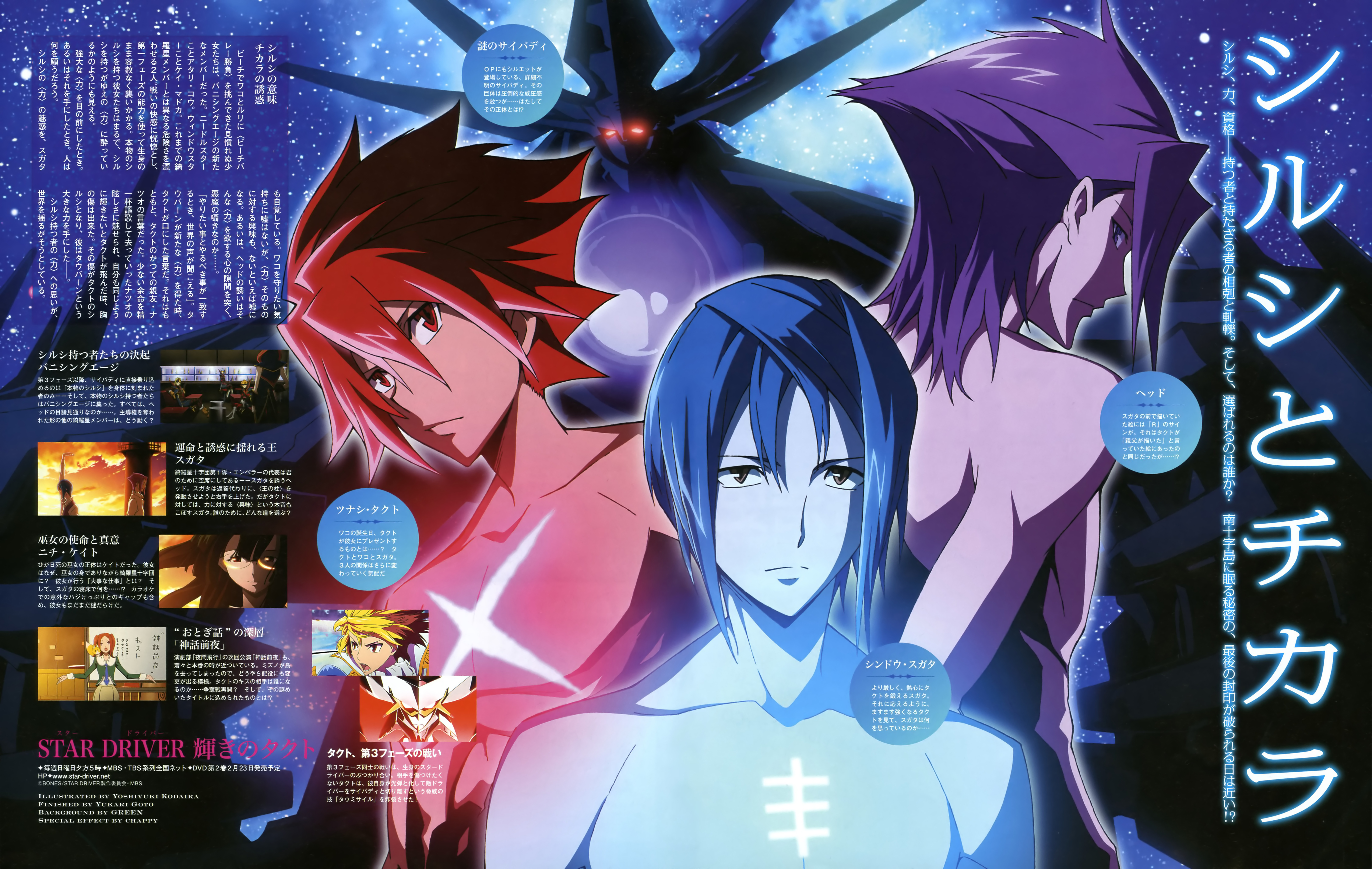 Tsunashi Takuto Shindou Sugata And Miyabi Reiji Star Driver Drawn By Kodaira Yoshiyuki Danbooru
