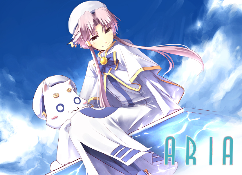 mizunashi akari and aria pokoteng (aria) drawn by satomi_(black_scarecrow)