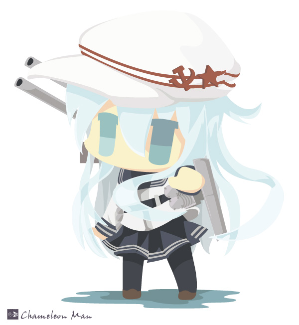 hibiki and verniy (kantai collection) drawn by chameleon_man_(three)