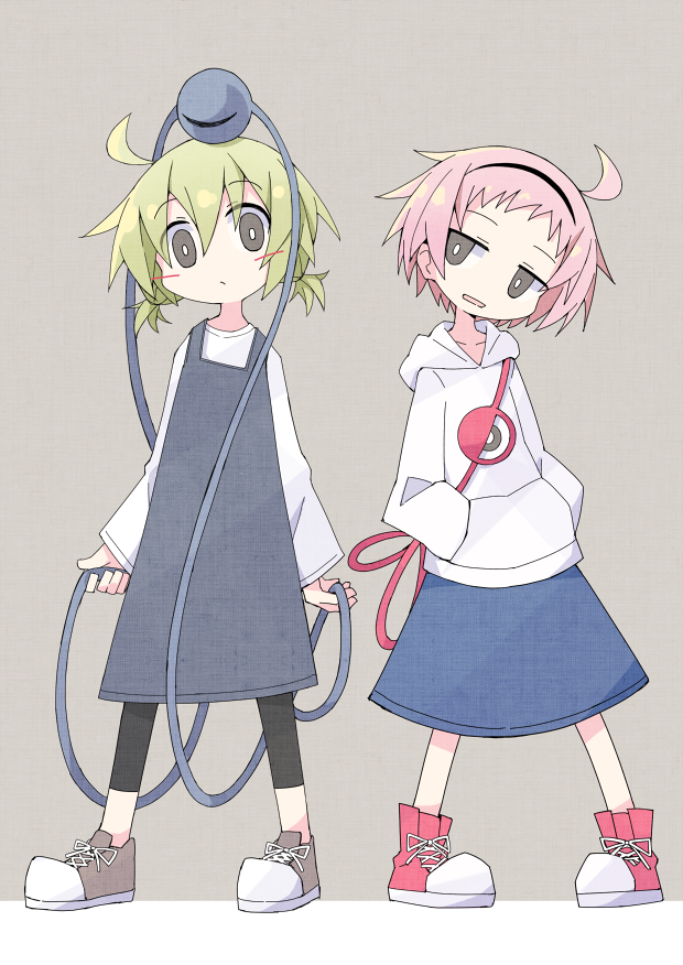 komeiji koishi and komeiji satori (touhou) drawn by asameshi