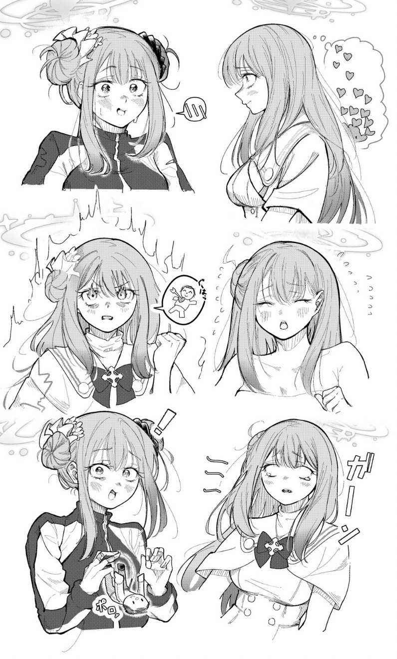 sensei, doodle sensei, and mika (blue archive) drawn by mecchainukaitai