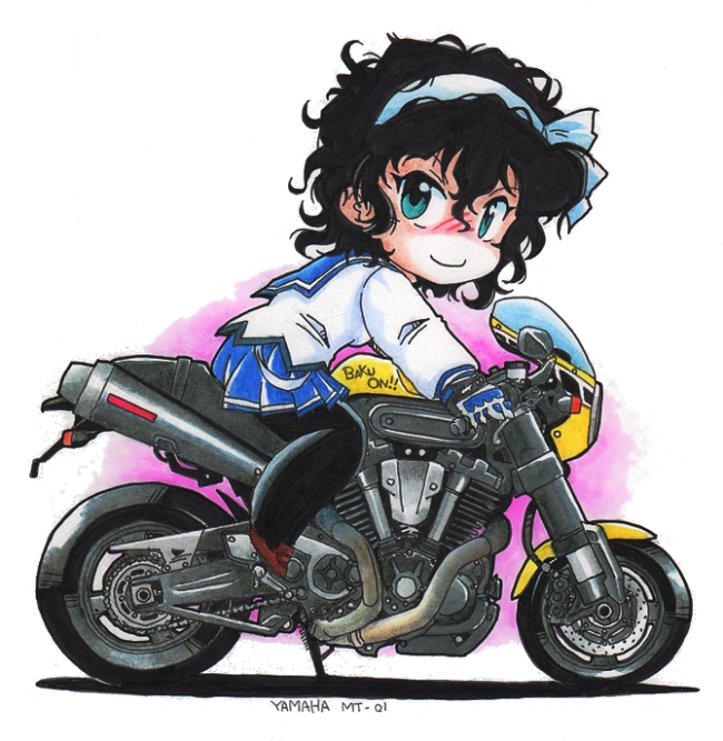 amano onsa (yamaha and 1 more) drawn by norio_(459factory)
