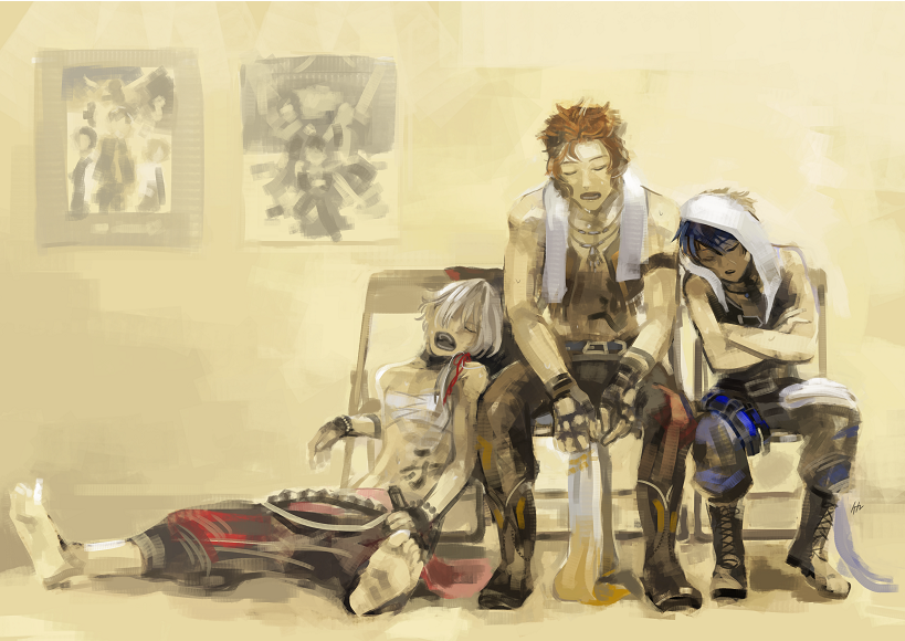 kizaki ren, taiga takeru, and enjoji michiru (idolmaster and 1 more) drawn by naebainae