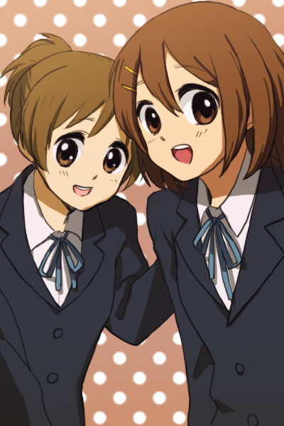 hirasawa yui and hirasawa ui (k-on!) drawn by terasu