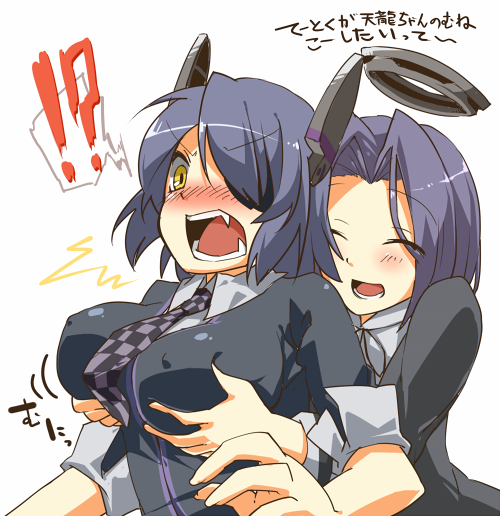 tenryuu and tatsuta (kantai collection) drawn by eiri_(eirri)