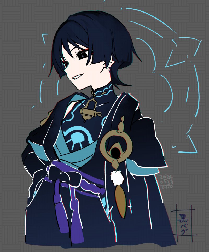 scaramouche and wanderer (genshin impact) drawn by apollo_hotori
