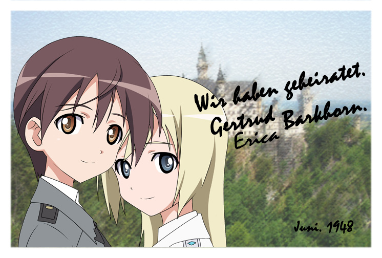 erica hartmann and gertrud barkhorn (world witches series and 1 more)