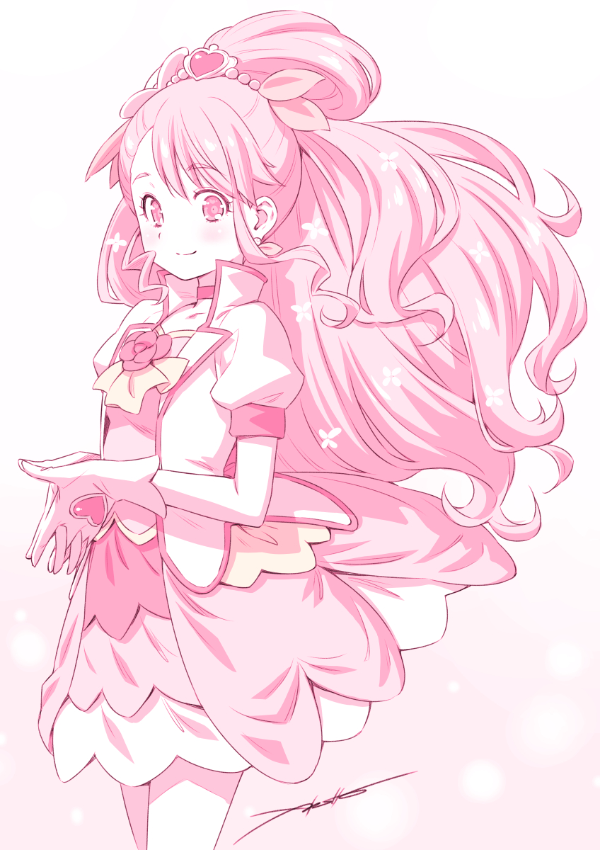 hanadera nodoka and cure grace (precure and 1 more) drawn by kazuma_muramasa