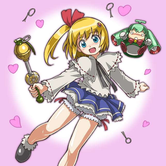 melon-chan and lemon-chan (melonbooks and 1 more) drawn by rohitsuka