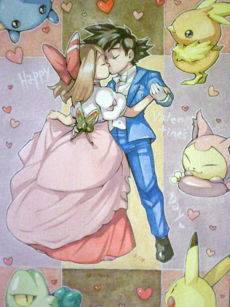 pikachu, may, ash ketchum, torchic, mudkip, and 1 more (pokemon) drawn by mimatanorochi