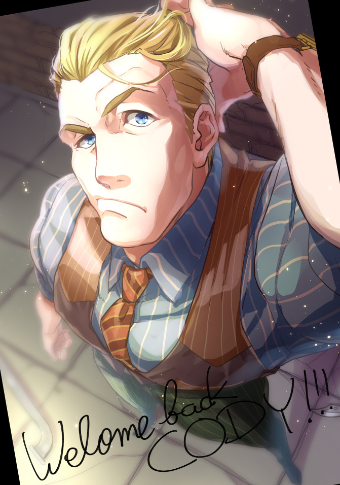 cody travers (street fighter and 1 more) drawn by karipaku