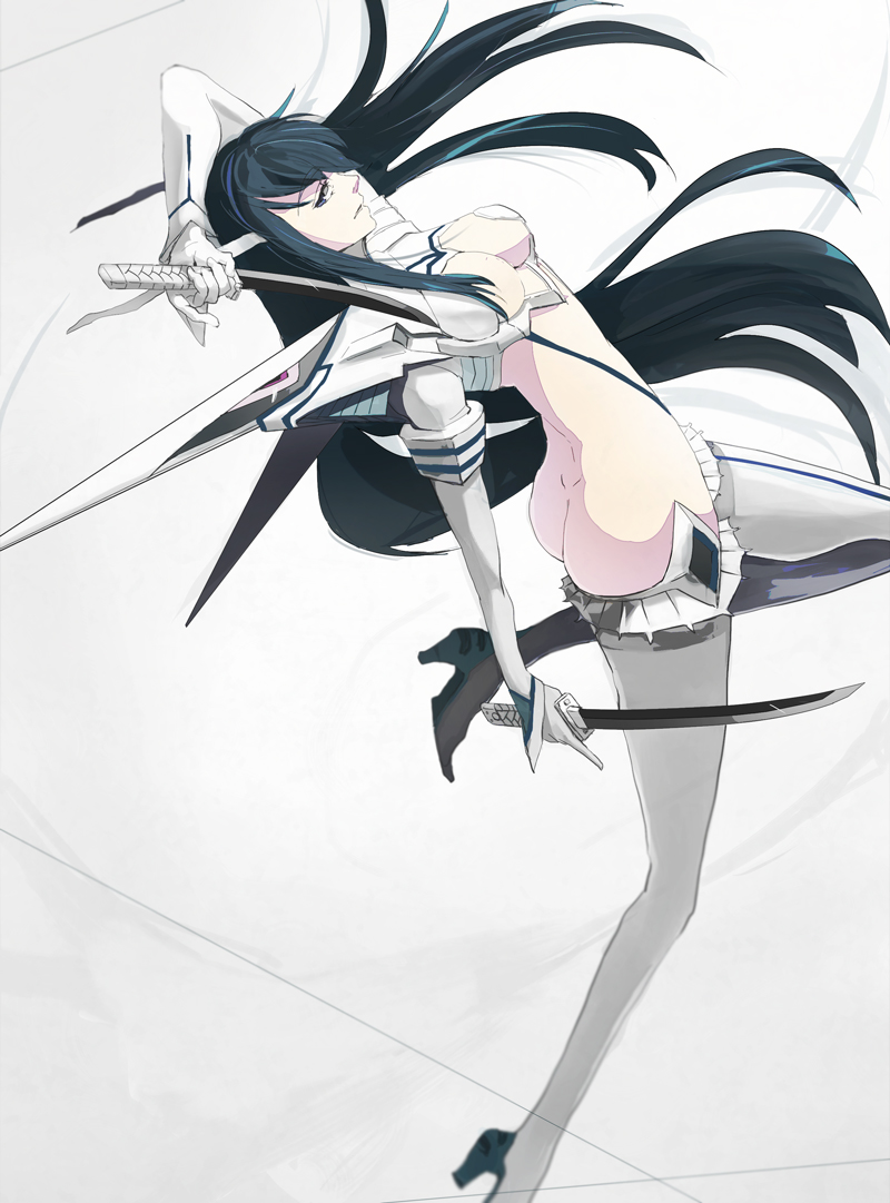 kiryuuin satsuki and junketsu (kill la kill) drawn by nolife