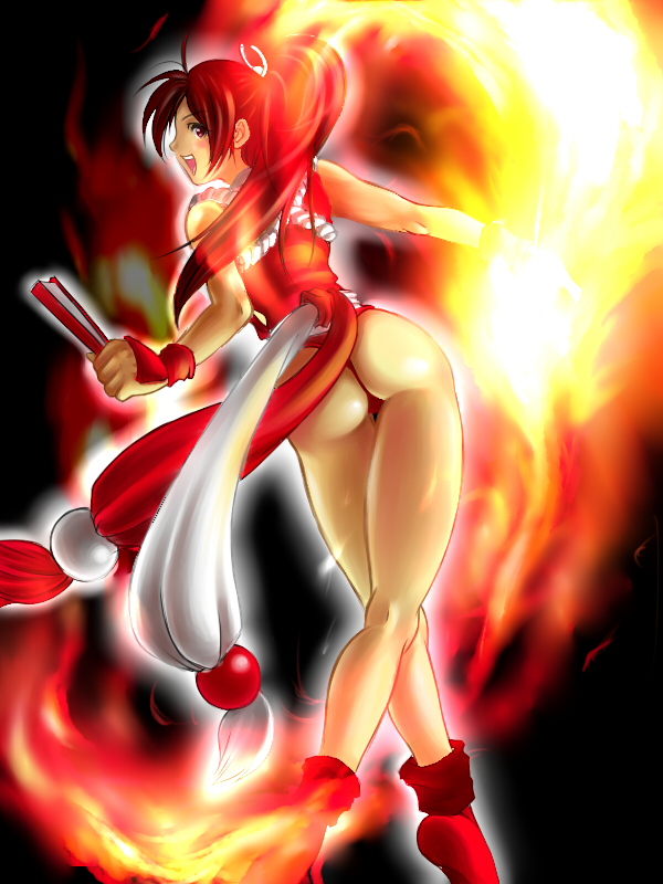 shiranui mai (the king of fighters and 1 more) drawn by pleasure-treasure