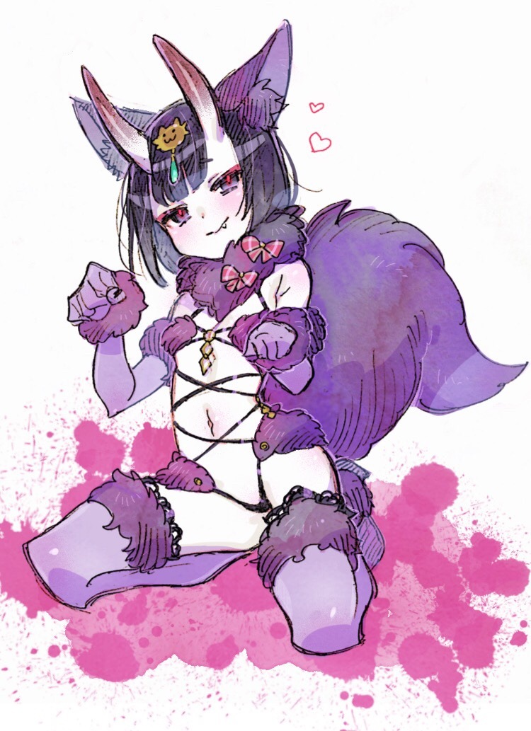 mash kyrielight and shuten douji (fate and 1 more) drawn by oimo_(14sainobba)