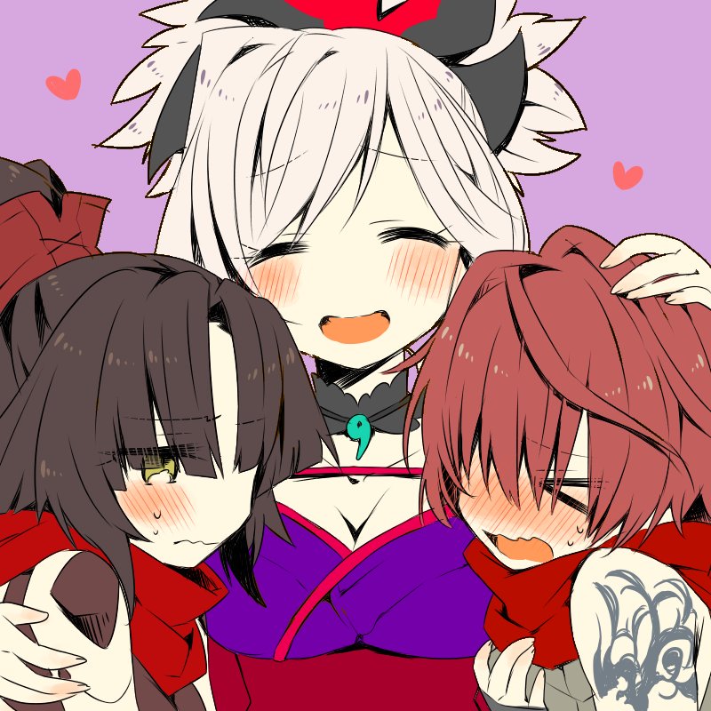 miyamoto musashi, katou danzou, and fuuma kotarou (fate and 1 more) drawn by nishiumi_ryo