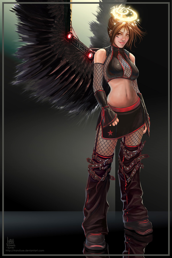 cyber angel (lavorsia pictures entertainment) drawn by ivan_flores