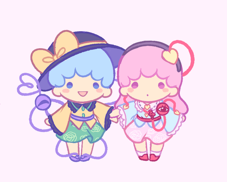 komeiji koishi and komeiji satori (touhou) drawn by dreamysuite