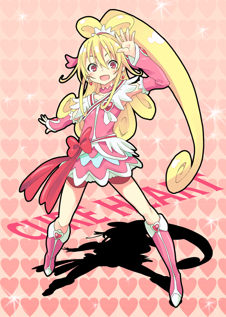 aida mana and cure heart (precure and 1 more) drawn by miyao_ryuu