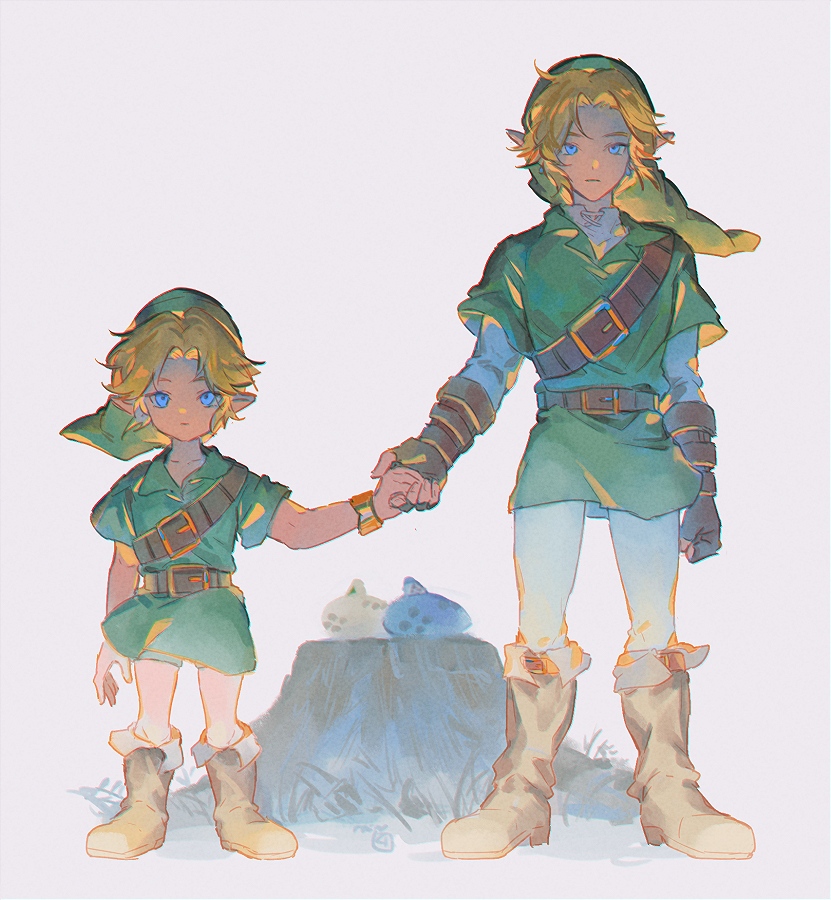 link and young link (the legend of zelda and 1 more) drawn by rain_rkgk