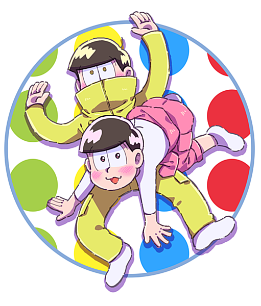 matsuno jyushimatsu and matsuno todomatsu (osomatsu and 1 more) drawn by muchi_(6dajyo)