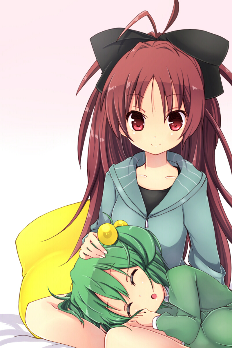 sakura kyoko and chitose yuma (mahou shoujo madoka magica and 1 more) drawn by amano_kouki