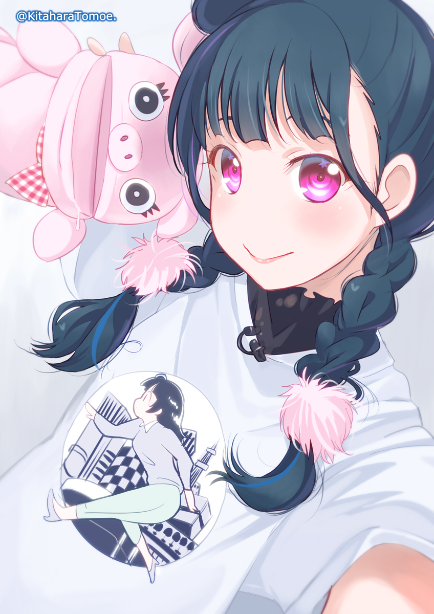 tsushima yoshiko and kobayashi aika (love live! and 1 more) drawn by kitahara_tomoe_(kitahara_koubou)